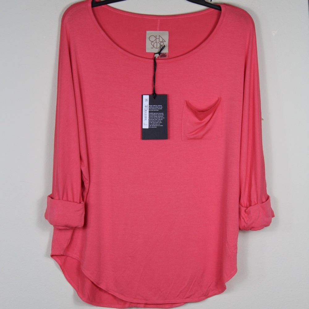 NWT Chaser Cool Jersey Open Neck Top. - Picture 1 of 3